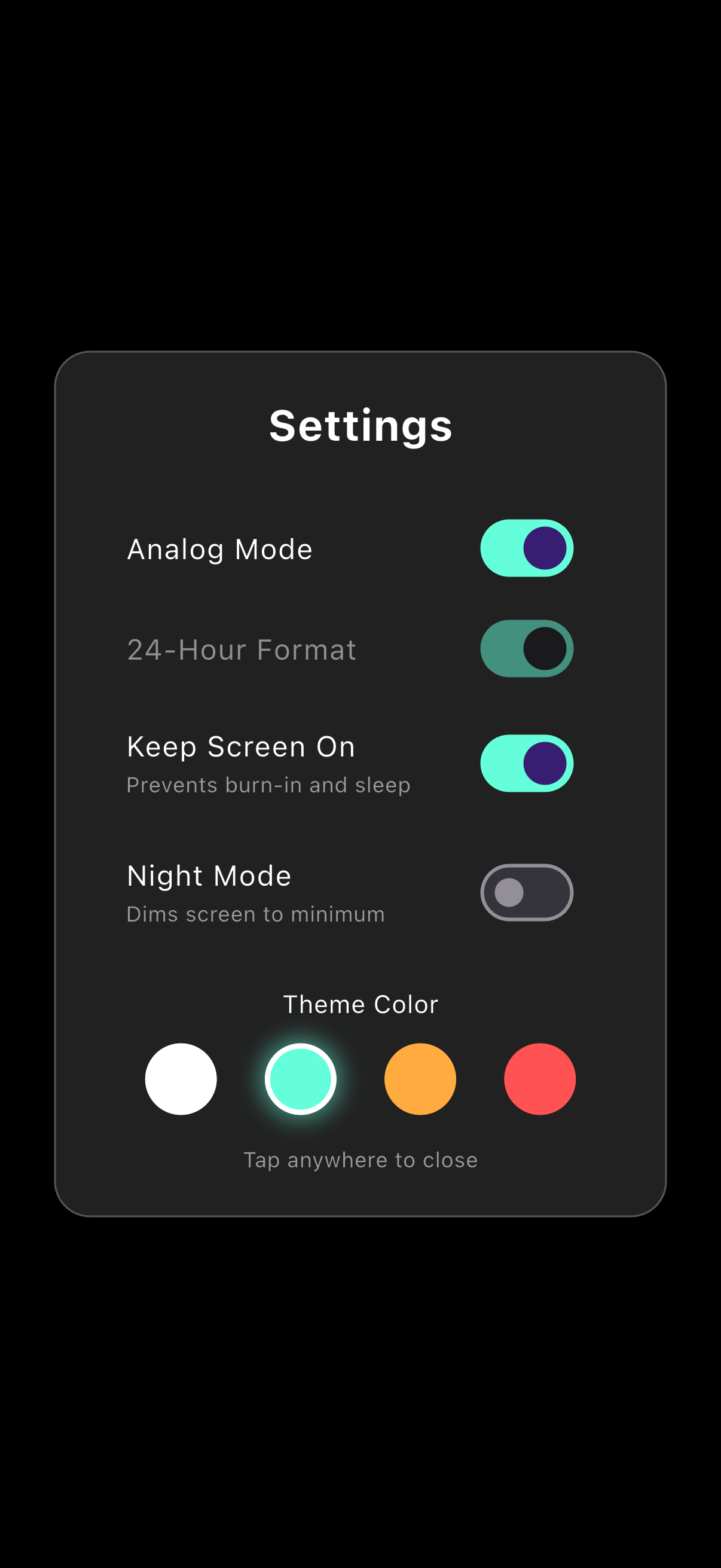 Nocturn Settings