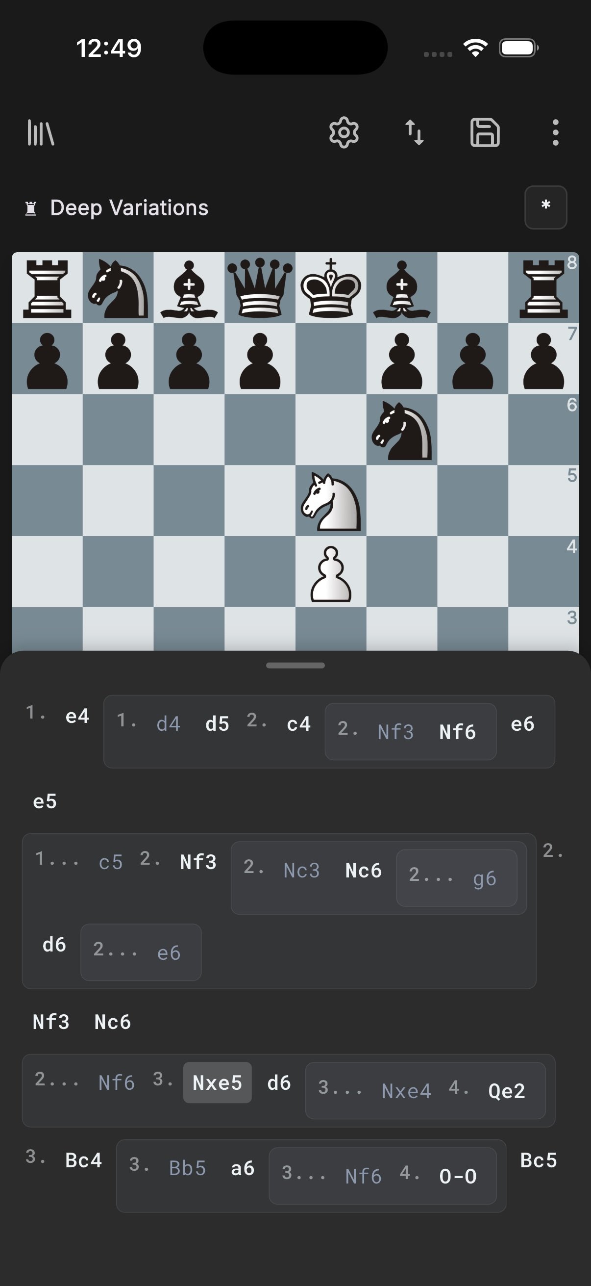 PurePGN analyzing deep move variations and variations tree